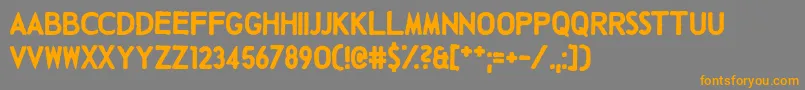 TalkingBaseball Font – Orange Fonts on Gray Background