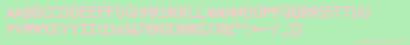 TalkingBaseball Font – Pink Fonts on Green Background