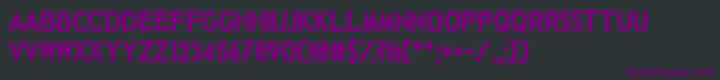 フォントTalkingBaseball – 黒い背景に紫のフォント