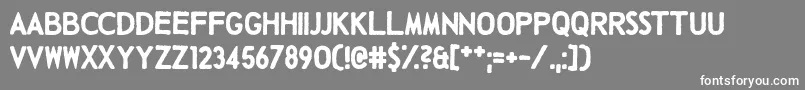 TalkingBaseball Font – White Fonts on Gray Background