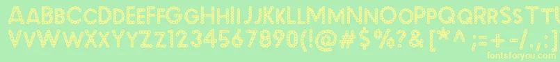 Malache Font – Yellow Fonts on Green Background