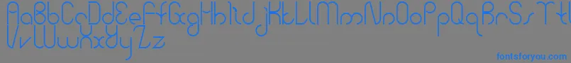 BauhausTwo Font – Blue Fonts on Gray Background