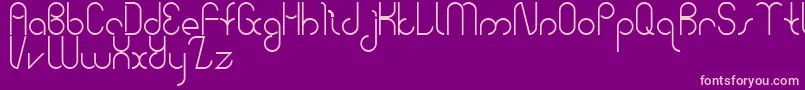 BauhausTwo Font – Pink Fonts on Purple Background