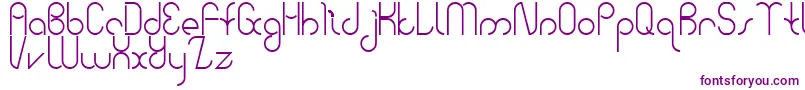 BauhausTwo Font – Purple Fonts on White Background