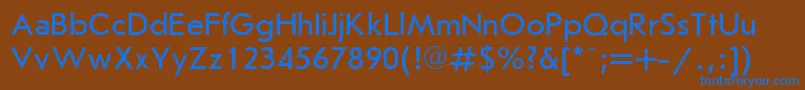 JournalsansCyrillic Font – Blue Fonts on Brown Background