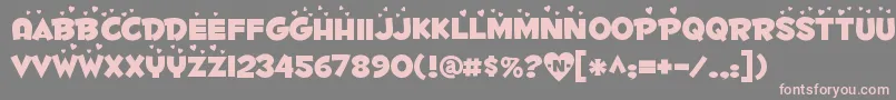 Fontl Font – Pink Fonts on Gray Background