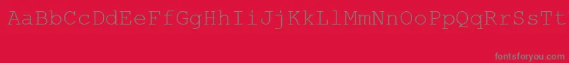 MsLinedraw Font – Gray Fonts on Red Background