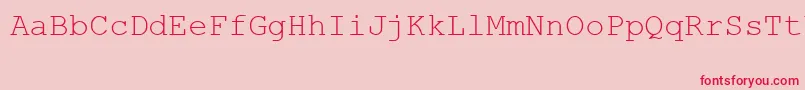 MsLinedraw Font – Red Fonts on Pink Background