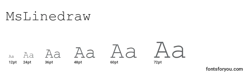 MsLinedraw Font Sizes
