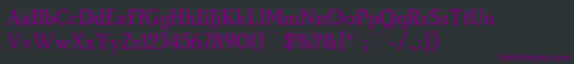 BrightonMediumPlain Font – Purple Fonts on Black Background