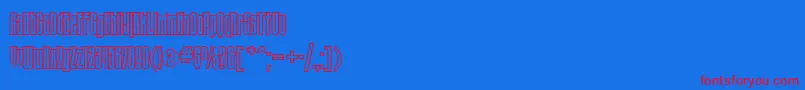 Fonte Tauernctt – fontes vermelhas em um fundo azul