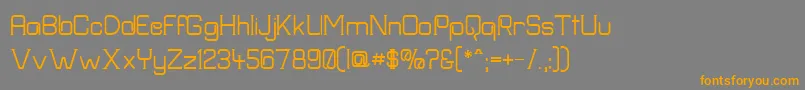 Frission Font – Orange Fonts on Gray Background