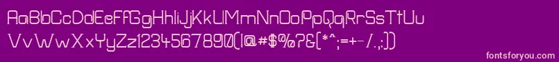 Frission Font – Pink Fonts on Purple Background