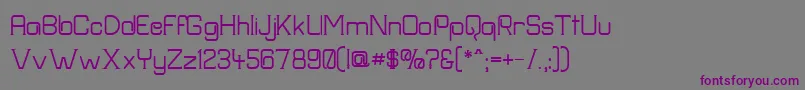 Frission Font – Purple Fonts on Gray Background