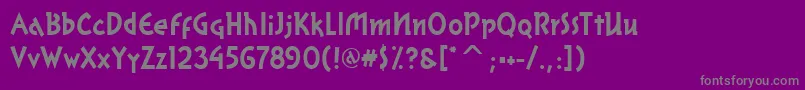 Шрифт GrapefruititcTt – серые шрифты на фиолетовом фоне