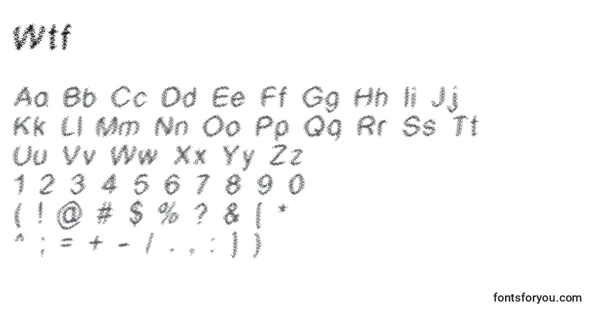 Wtf Font – alphabet, numbers, special characters