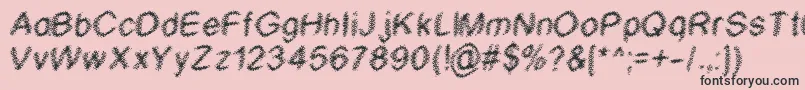 Wtf Font – Black Fonts on Pink Background