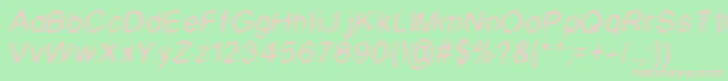 Wtf Font – Pink Fonts on Green Background