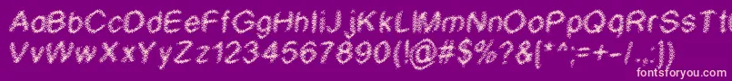 Wtf Font – Pink Fonts on Purple Background