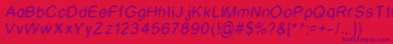 Wtf Font – Purple Fonts on Red Background