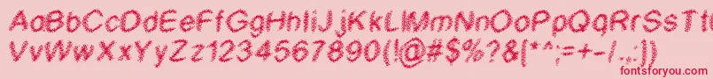 Wtf Font – Red Fonts on Pink Background