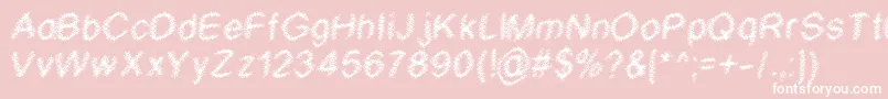 Wtf Font – White Fonts on Pink Background