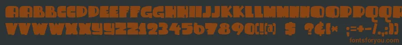 DkSammyBoy Font – Brown Fonts on Black Background