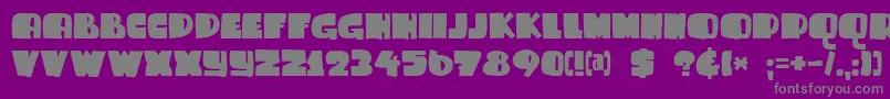 Шрифт DkSammyBoy – серые шрифты на фиолетовом фоне