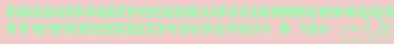 DkSammyBoy-Schriftart – Grüne Schriften auf rosa Hintergrund