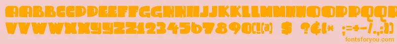 Saiba mais sobre a fonte DkSammyBoy Fonte DkSammyBoy – fontes laranjas em um fundo rosa