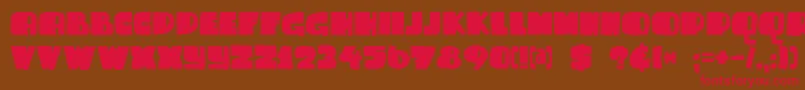 DkSammyBoy Font – Red Fonts on Brown Background
