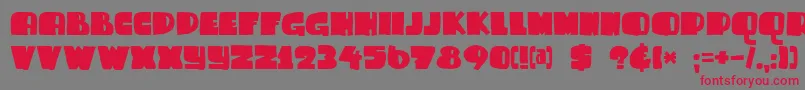 DkSammyBoy Font – Red Fonts on Gray Background