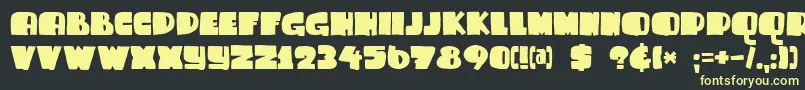 Шрифт DkSammyBoy – жёлтые шрифты на чёрном фоне