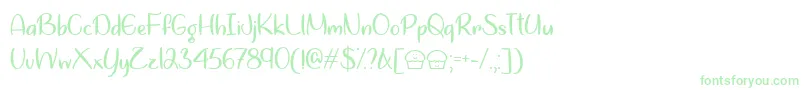 Fonte LetsBakeMuffinsTtf – fontes verdes