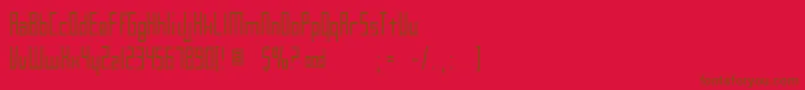 En savoir plus sur la police Stratena Police Stratena – polices brunes sur fond rouge