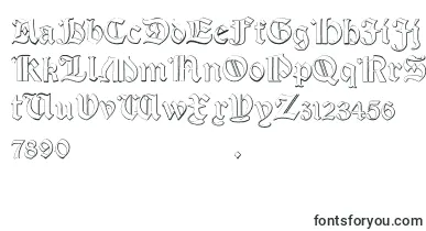 Salterio font – medieval Fonts