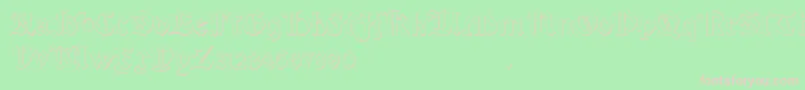 Salterio Font – Pink Fonts on Green Background