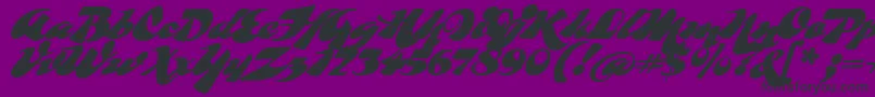 Whomp Font – Black Fonts on Purple Background