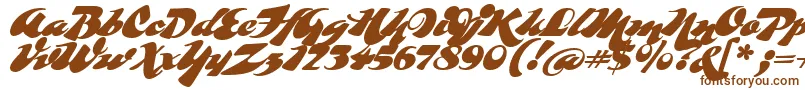 Whomp Font – Brown Fonts on White Background