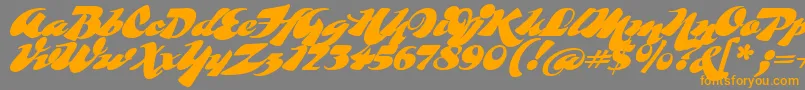 fuente Whomp – Fuentes Naranjas Sobre Fondo Gris