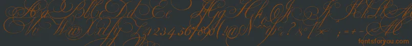 Ekaterinavelikayaone Font – Brown Fonts on Black Background