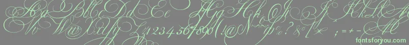 Ekaterinavelikayaone Font – Green Fonts on Gray Background