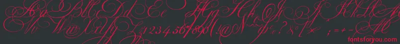 Ekaterinavelikayaone Font – Red Fonts on Black Background