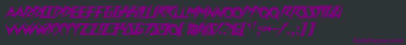 Onslaughter Font – Purple Fonts on Black Background