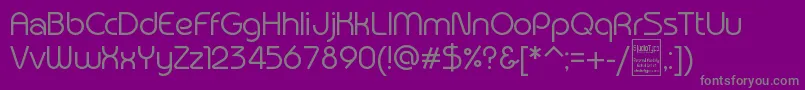フォントTypografixDemo – 紫の背景に灰色の文字