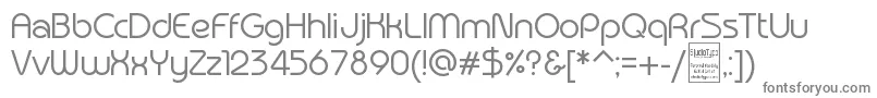 TypografixDemo-fontti – harmaat kirjasimet valkoisella taustalla