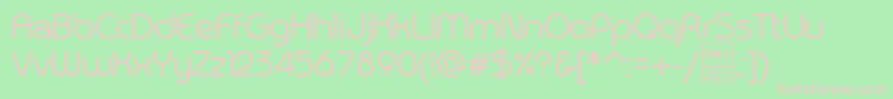 TypografixDemo Font – Pink Fonts on Green Background