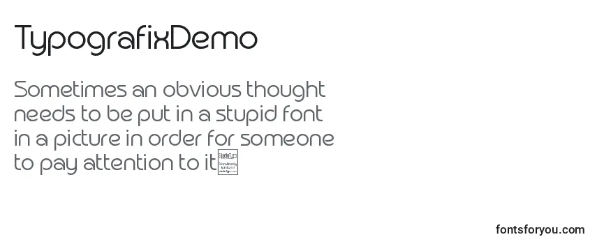 TypografixDemo Font