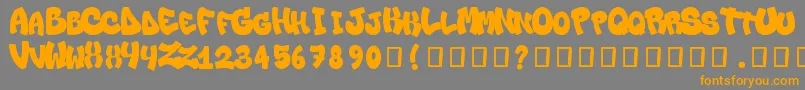 Losnello Font – Orange Fonts on Gray Background