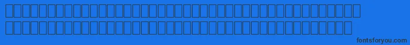Wphv01na Font – Black Fonts on Blue Background